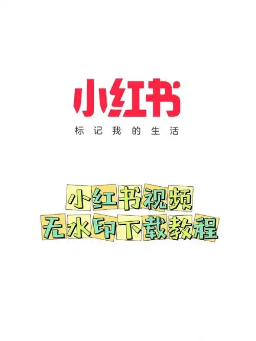 小红书视频无水印下载教程