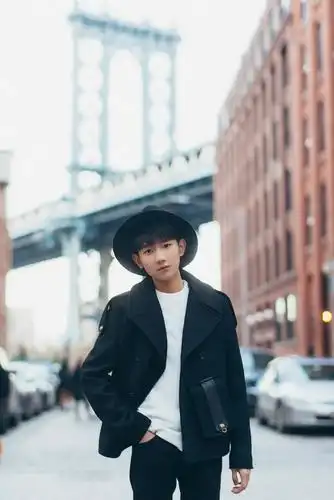 tfboys王源纽约时尚街拍展现16岁活力青春