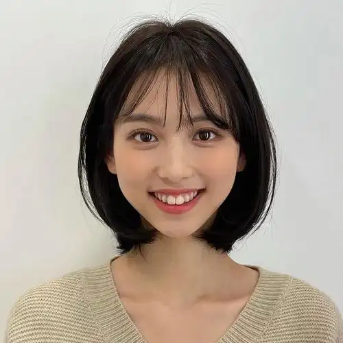 2022方脸女生流行短发发型 剪完以后保证让你瞬间变成小v脸_发型脸型