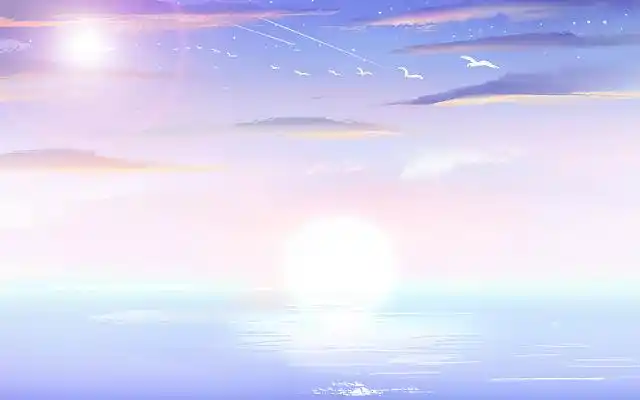 彩色装饰卡通云雾云朵唯美插画背景素材天空