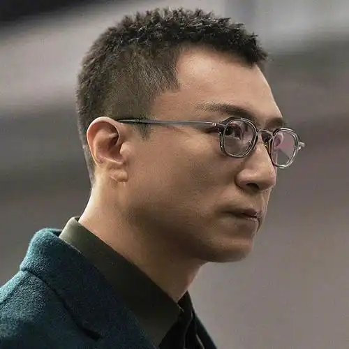 扫黑风暴孙红雷同款眼镜手制小方框纯钛板材近视眼镜框架男女潮