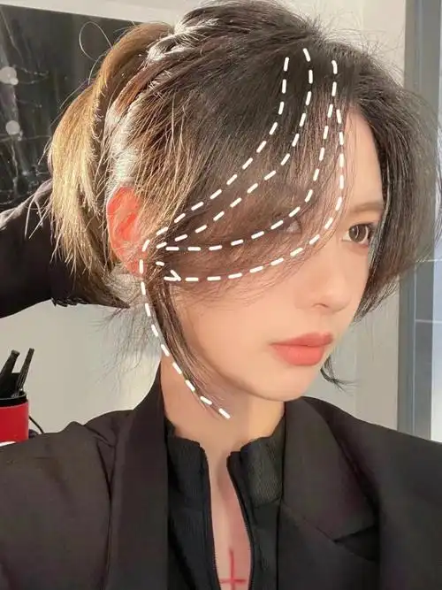 网红八字刘海修饰脸型必备巨显脸小