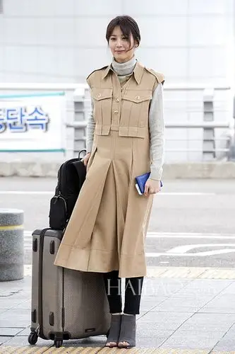 秀贤2月17日韩国仁川机场街拍