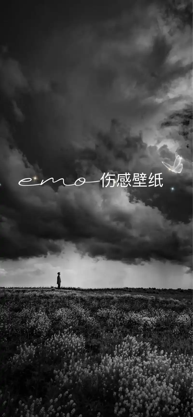 emo伤感壁纸.也走过许多路,半生尽付,也未曾驻足,还不能尽 - 抖音