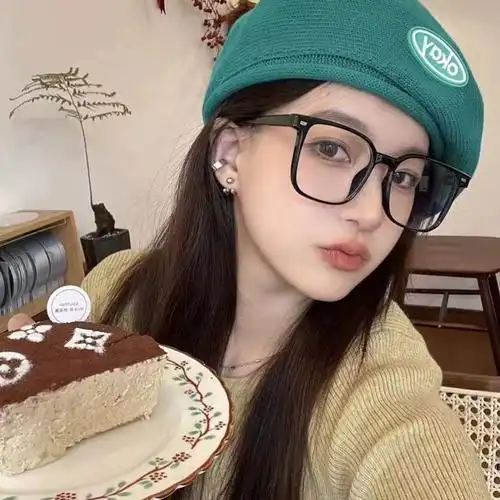 方形黑色眼镜框无镜片镜框男大脸显脸小网红装饰眼镜女潮素颜神器