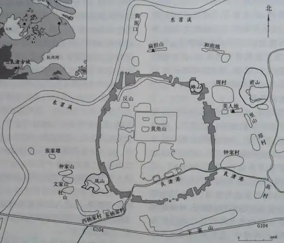 良渚古城平面图