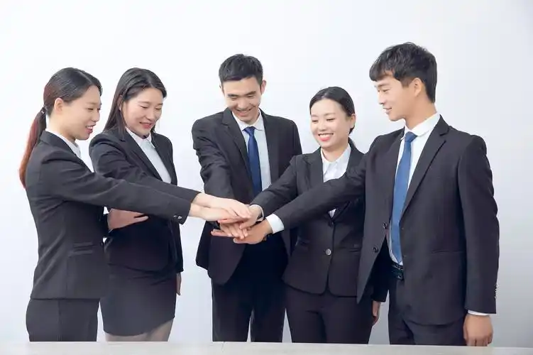 创业团队加油鼓气手对手团队建设合作