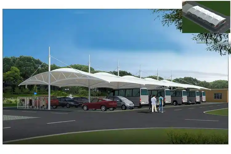 监利市遮阳雨棚厂商 充电桩膜结构车棚 电话咨询_获取报价_荆州市大盛