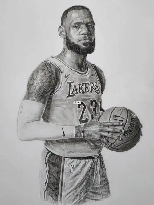 詹姆斯纯手绘人像