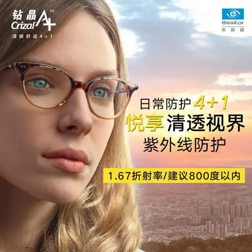 镜片依视路167拍下单独单拍不发货定制眼镜片