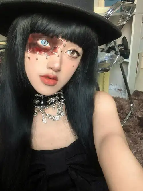 万圣节妆容50缝合小女巫玩偶妆01手残必看