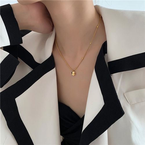 加长项链女胖mmlucky吊坠高级设计感小众网红气质锁骨链大码ins潮