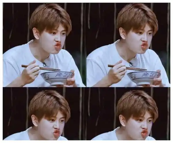 任嘉伦吃饭好香!三十多岁仍然可爱,直言思绪都在饭里