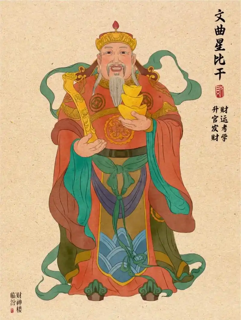 恭贺文财神圣诞.《论语》中称微子,箕子,比干为"殷三仁".周 - 抖音