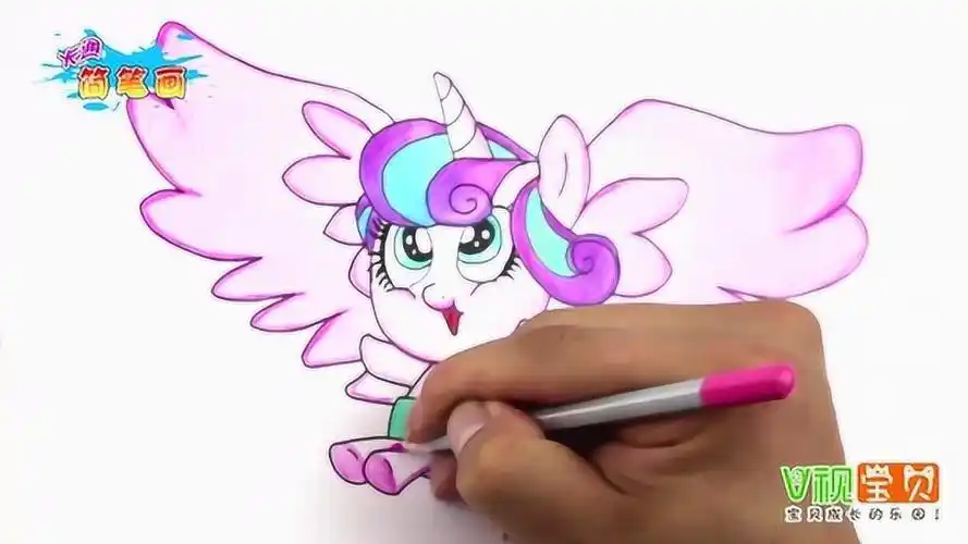 手绘小马宝莉可爱的风雪之心宝宝!