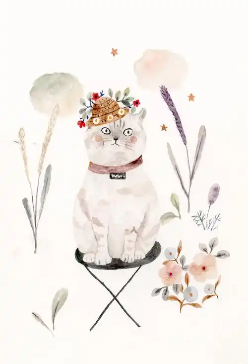 一些水彩小动物