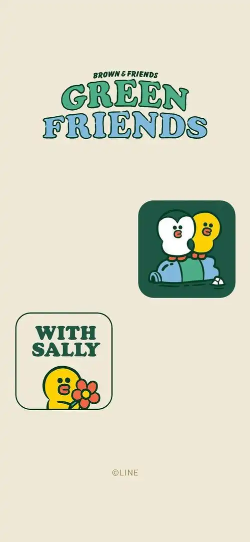 iphone超可爱卡通动漫布朗熊全面屏高清手机壁纸