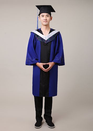 硕士服学位服 男女毕业礼服 文科垂布学士帽 硕士服毕业20222022 银色