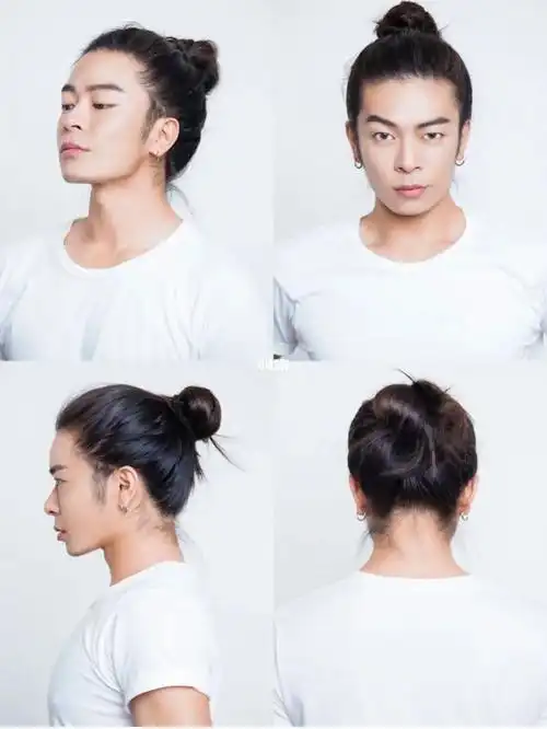 各位长发男生,发个给自己绑马尾或丸子头的视频吧.