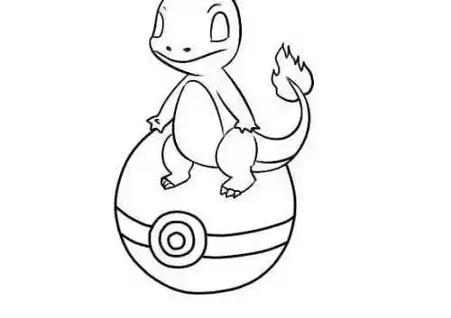 神奇宝可梦喷火龙简笔画图解 儿童彩色喷火龙简笔画怎么画
