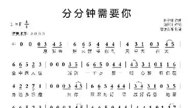 分分钟需要你智能简谱