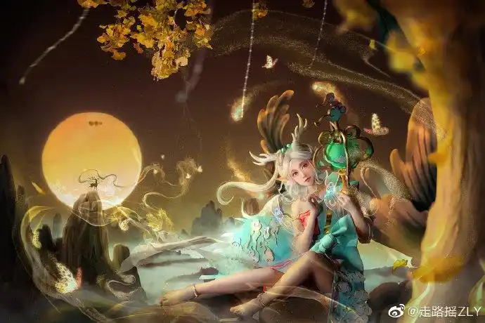 瑶遇见神鹿##cosplay