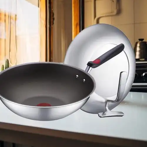 苏泊尔(supor)火红点钛pro无油烟炒锅.复合钢cc30h1