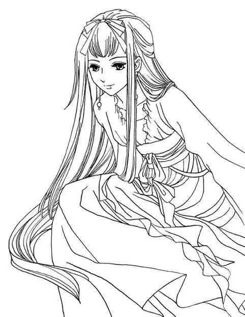的动漫人物简笔画未收录 古装人物简笔画古装美女简笔画的画法手绘