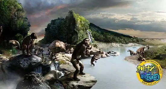 该图反映了其细节迪克为《进化成人》创作的一名原始人反映原始人类