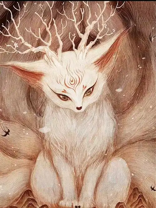 拜托啦"小狐仙:"……你还是回去吧"#画画  #古风