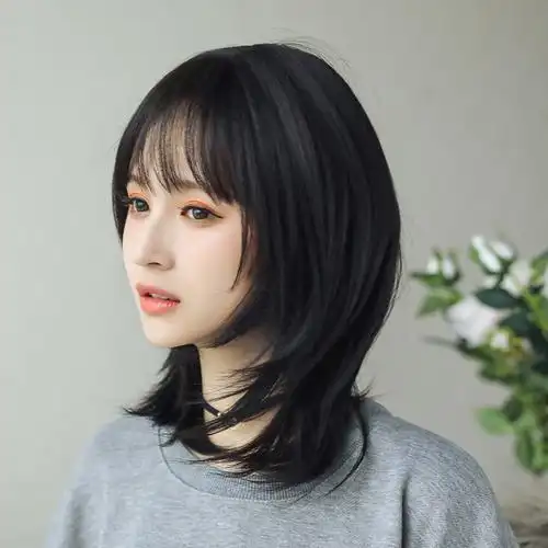 假发女短发 自然少女圆脸修脸酷帅气中性潮流时尚中短发假发套