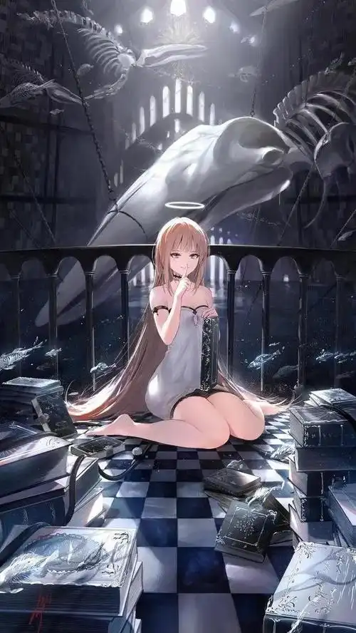 二次元,动漫女生壁纸ins高级质感(动漫二次元系列美少女无水印原图大