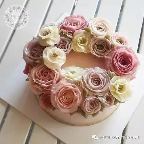 韩式裱花蛋糕,满屏都是花花花