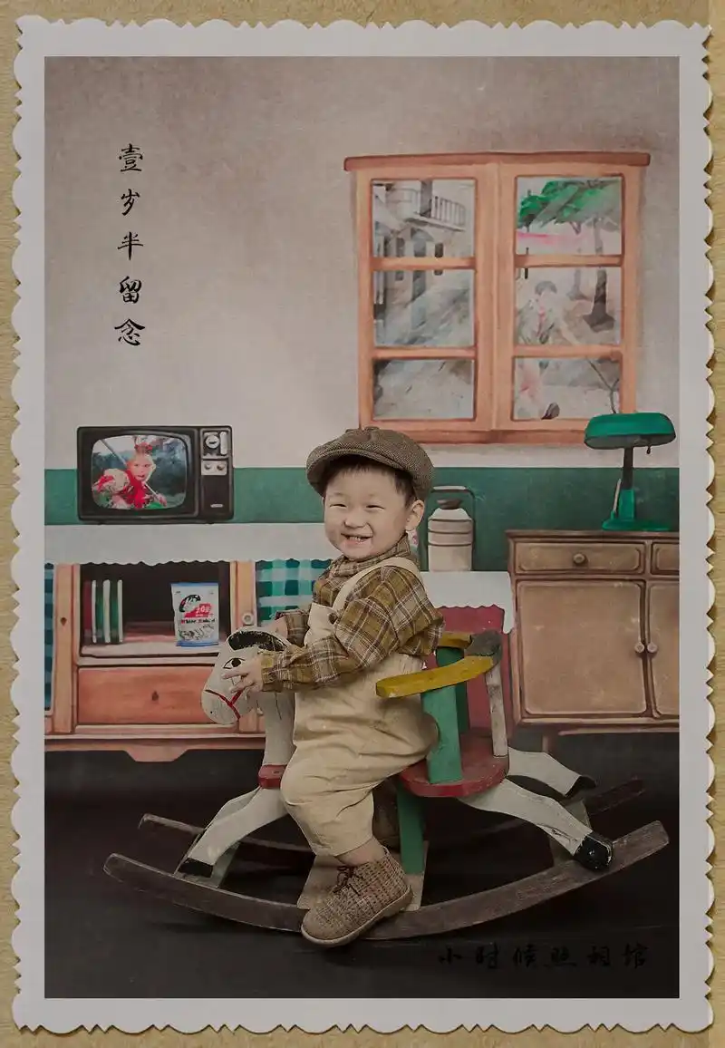 复古怀旧儿童老照片 8090怀旧复古儿童照片 小时候的样子# - 抖音