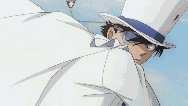 名侦探柯南##怪盗基德 哥的脸没错过