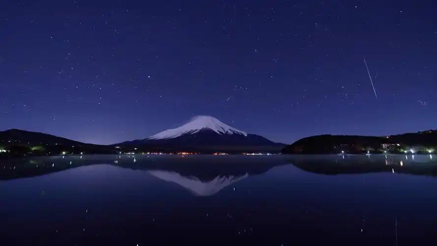 富士山 星空风景壁纸