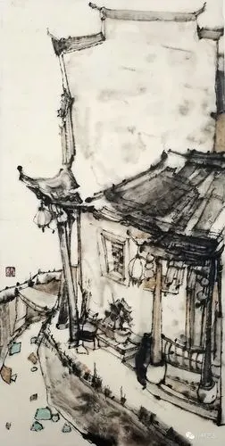 黑瓦白墙素江南青年画家孙棋用笔墨呈现徽派建筑的住宅美学