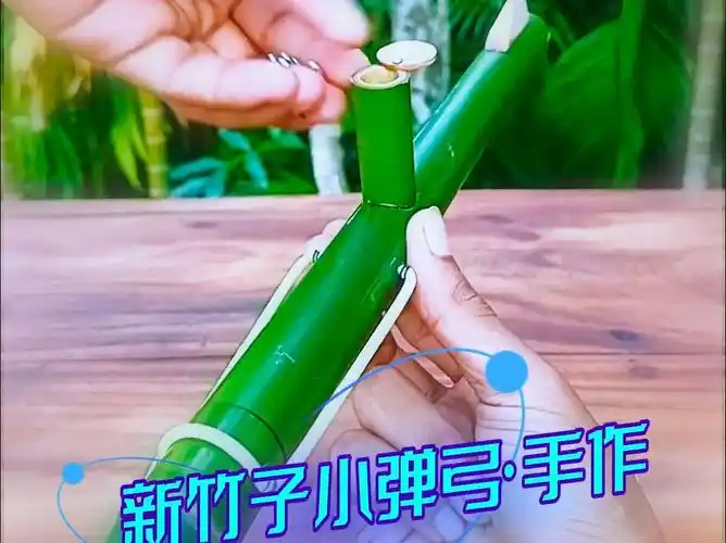 拿去不谢!纯手工制作竹子玩具小弹弓