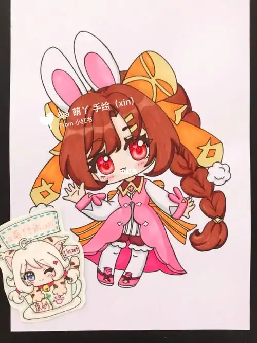 画迷你世界人物斗罗大陆小舞简马克笔绘画