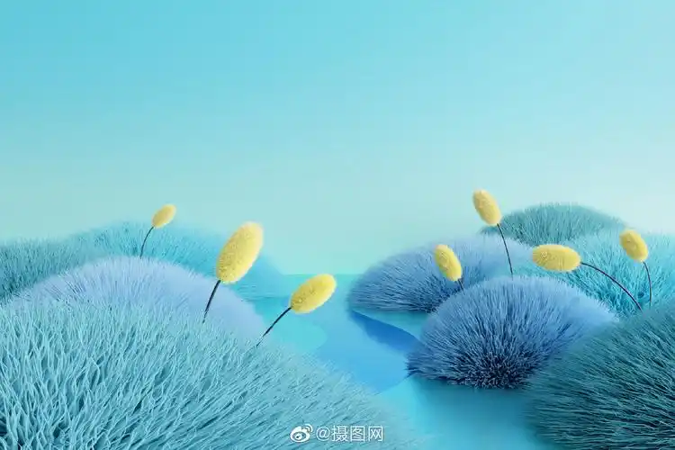 一波超适合夏季的3d展台背景图,电商设计师马住!