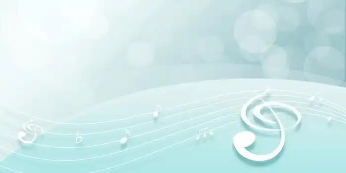 音乐艺术节乐符简约清新背景