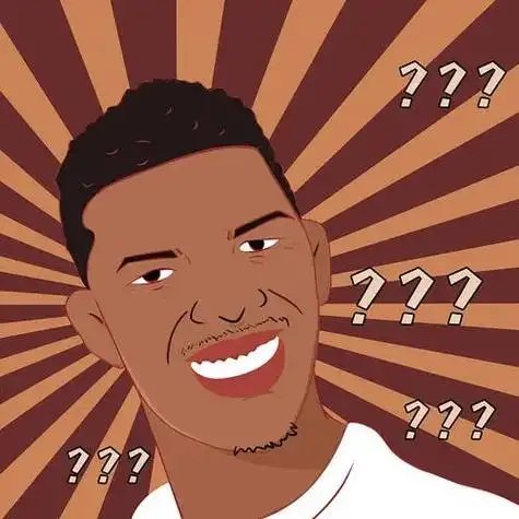 网络表情:黑人,一脸问号