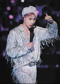 张艺兴演唱会舞台演出同款衣服裤子两件套男女流苏珠片闪亮衬衫潮