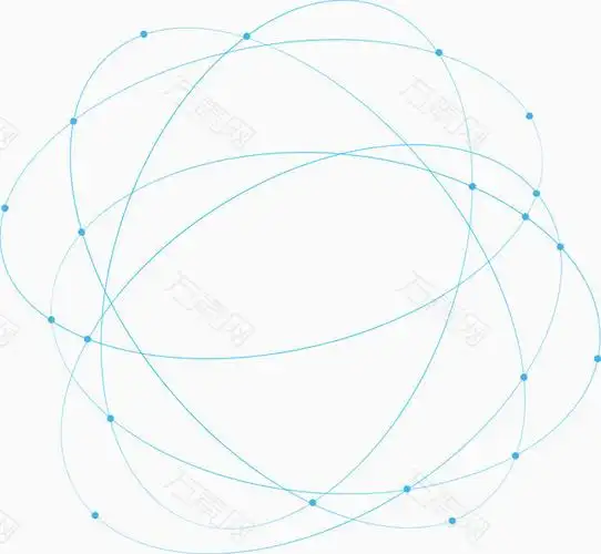 蓝色光点线条免抠元素图片-元素素材3129380-万素网