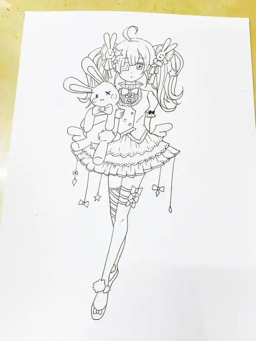 新手小白快来看的涂色过程动漫人物