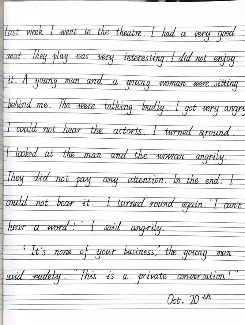 英文手写体小学生学习篇  因为口罩原因,又开启了网课生活.