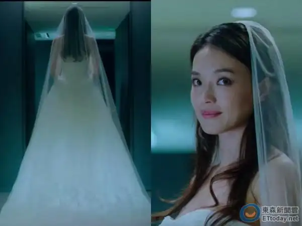 影/舒淇戏里披白婚纱 哭红眼问彭于晏:你会娶我吗?
