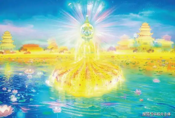 牟尼佛给我们描述了一部极乐世界的泉池立体交响图_七宝_池子_自然