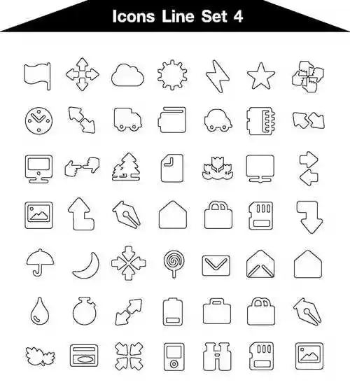 矢量简单图标大集合图片-创意矢量简单网页图标设计素材-高清图片