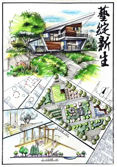 【优选快题参考】第01期丨环境设计优选手绘快题参考